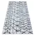 tepih COLOR 47278306 SISAL vonalak, háromszögek bež / plava 60x110 cm