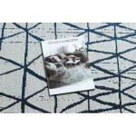 tepih COLOR 47278306 SISAL vonalak, háromszögek bež / plava 60x110 cm