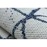 tepih COLOR 47278306 SISAL vonalak, háromszögek bež / plava 60x110 cm