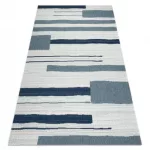 tepih COLOR 19676369 SISAL vonalak bež / син 160x230 cm