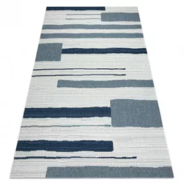 tepih COLOR 19676369 SISAL vonalak bež / син 80x150 cm