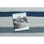 tepih COLOR 19676369 SISAL vonalak bež / син 80x150 cm
