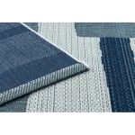 tepih COLOR 19676369 SISAL vonalak bež / син 80x150 cm