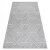 Fonott sizal flat tepih 48731637 Négyzetek rombusz, геометричен siva / krem 160x230 cm