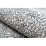 Fonott sizal flat tepih 48832637 Körök, pontok siva / krem 160x230 cm