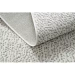 Fonott sizal flat tepih 48832367 Körök, pontok krem / siva 200x290 cm
