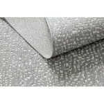Fonott sizal flat tepih 48832637 Körök, pontok siva / krem 200x290 cm