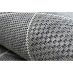 Fonott sizal flat tepih 48731637 Négyzetek rombusz, геометричен siva / krem 80x150 cm