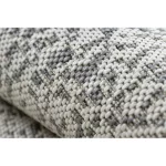 Fonott sizal flat tepih 48832367 Körök, pontok krem / siva 80x150 cm