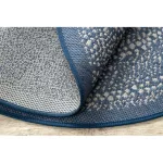  Kab. Pleteni sisal ravni tepih krug 48834591 Točkice rumeno plave krug 120 cm