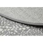  Kab. Pleteni sisal ravni tepih krug 48834637 Točkice rumeno sivo krug 120 cm