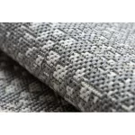  Kab. Pleteni sisal ravni tepih krug 48834637 Točkice rumeno sivo krug 120 cm
