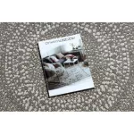 Kab. Pleteni sisal ravni tepih krug 48834686 Točkice rumeno bež krug 120 cm