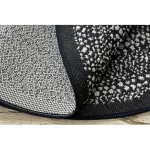  Kab. Pleteni sisal ravni tepih krug 48834690 Točkice rumeno crne krug 120 cm