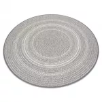  Kab. Pleteni sisal ravni tepih krug 48837637 Boho, pletenica siva krug 120 cm