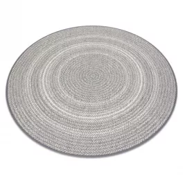    Kab. Pleteni sisal ravni tepih krug 48837637 Boho, pletenica siva krug 120 cm