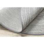  Kab. Pleteni sisal ravni tepih krug 48837637 Boho, pletenica siva krug 120 cm