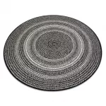  Kab. Pleteni sisal ravni tepih krug 48837690 Boho, pletenica crna krug 120 cm