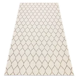   Fonott sizal tepih boho 46211061 Lóhere Marokkói Trellis bež 120x170 cm