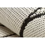  Kab. Pleteni ravni tepih od sisala 49379960 Drops krem / crna 80x150 cm