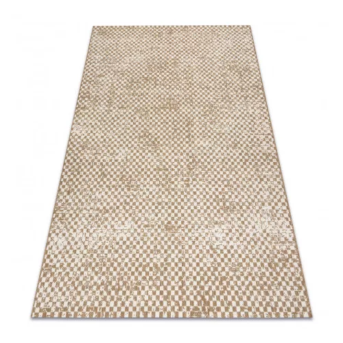 Kab. FLAT 48955265 Sisalov tepih Geometrijski - prirodna bež boja slame, kord 80x150 cm
