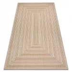  Kab. FLAT 48962265 Sisalov tepih Geometrijski - prirodna bež boja slame, kord 80x150 cm