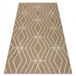  Kab. FLAT 48956265 Sisalov tepih Geometrijski - prirodna bež boja slame, kord 120x170 cm