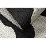  Kab. Pleteni ravni tepih od sisala 49377690 Val krem / crna 120x170 cm