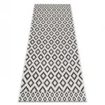 Kab. Pleteni ravni tepih od sisala 49361960 Dijamanti krem / crni 140x200 cm