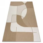 Kab. FLAT 48982265 Sisalov tepih Geometrijski - prirodna bež boja slame, kord 140x200 cm