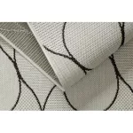  Kab. Pleteni ravni tepih od sisala 49379960 Drops krem / crna 160x230 cm