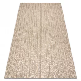    Kab. FLAT 48964265 Tepih od sisala Riblja kost - prirodna bež boja slame, kord 200x290 cm