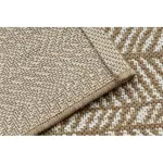  Kab. FLAT 48964265 Tepih od sisala Riblja kost - prirodna bež boja slame, kord 200x290 cm