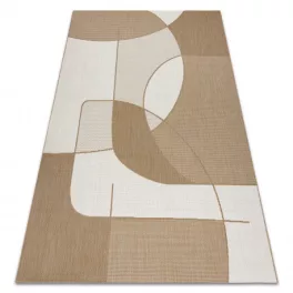    Kab. FLAT 48982265 Sisalov tepih Geometrijski - prirodna bež boja slame, kord 200x290 cm
