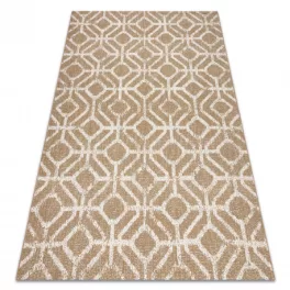    Tepih FLAT 48957265 Geometrijski romb prirodna bež pređa 160x230 cm