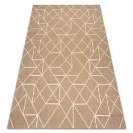    Tepih FLAT 48959265 Geometrijski prirodno bež pređa 160x230 cm