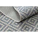 Fonott sizal flat tepih 48357/951 négyzetek 160x230 cm