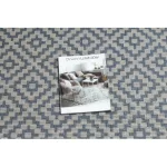 Fonott sizal flat tepih 48357/951 négyzetek 200x290 cm