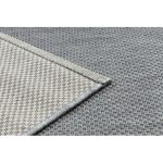 Fonott sizal flat tepih 48663/037 siva egyenruha 160x230 cm