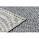 Fonott sizal flat tepih 48663/037 siva egyenruha 200x290 cm