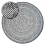  Kab. Pleteni ravni okrugli tepih od sisala 48695/637 LEADER GLASS okrugli 120 cm