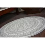  Kab. Pleteni ravni okrugli tepih od sisala 48695/637 LEADER GLASS okrugli 120 cm