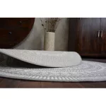  Kab. Pleteni ravni okrugli tepih od sisala 48695/637 LEADER GLASS okrugli 120 cm