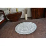  Kab. Pleteni ravni okrugli tepih od sisala 48695/637 LEADER GLASS okrugli 120 cm