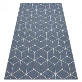   Fonott sizal flat tepih 48721/591 TAKARÓKA 3D plava 120x170 cm