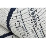 Fonott sizal color tepih 47272/396 Rombusz Négyzetek bijela 80x150 cm