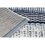 Fonott sizal color tepih 47276/396 Csíkok bijela 140x200 cm