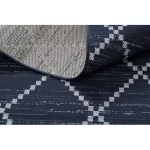 Fonott sizal color tepih 47268/309 Rombusz Négyzetek plava 140x200 cm