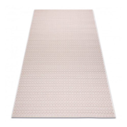 Fonott sizal flat tepih 48603/526 Szemek krem ružičasta 120x170 cm