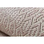 Fonott sizal flat tepih 48603/526 Szemek krem ružičasta 120x170 cm
